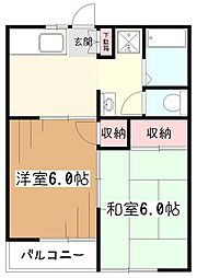 森下ハイツ3 2Kの間取図画像
