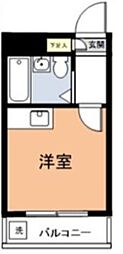 メゾン・ド・来夢1 ワンルームの間取図画像