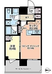 ザ・ヨコハマフロントタワー 1LDKの間取図画像