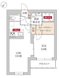 グランレガーロ 1LDKの間取図画像
