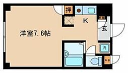 ヒルサイドコート西品川 ワンルームの間取図画像