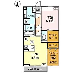 ピアット 1SLDKの間取図画像