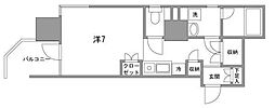 ミラコスタキタミ 1Kの間取図画像