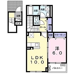 ひまわり 1LDKの間取図画像