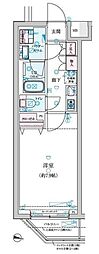 ジェノヴィア新中野スカイガーデン 1Kの間取図画像