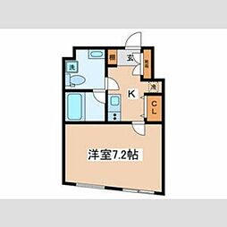 ＰＲＥＡＳ志村三丁目 1階1Kの間取り