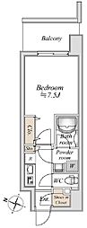 板橋本町ステーションレジデンス 1Kの間取図画像