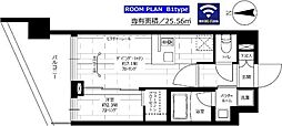ステージファースト桜新町 1DKの間取図画像