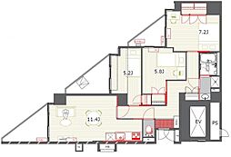 T'sgarden東陽町 3LDKの間取図画像