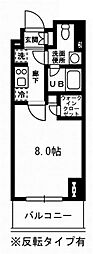 レジディア杉並方南町 1Kの間取図画像