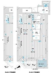 メインステージ浅草橋2 1DKの間取図画像