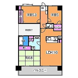 ライオンズマンション三国ケ丘 3LDKの間取図画像
