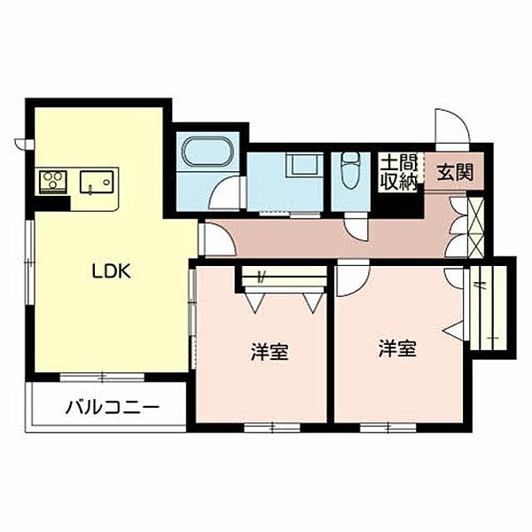 ローズコート　アネックスI 0303｜京都府乙訓郡大山崎町字円明寺小字横林(賃貸マンション2LDK・3階・61.48㎡)の写真 その2