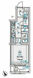 調布市上石原1丁目マンション 1Kの間取図画像