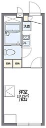 レオパレスアゼリア 1Kの間取図画像