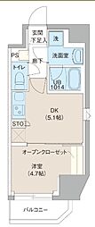 レオーネ池袋SOUTH 1DKの間取図画像