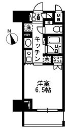 ウィスティリア高津 1Kの間取図画像
