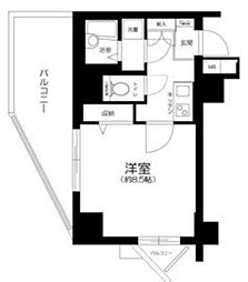 アーバイルトルム町田 1Kの間取図画像