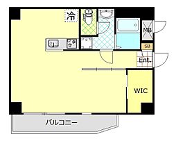 コージーコート西新宿 ワンルームの間取図画像