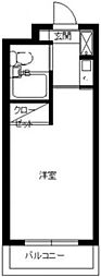 スカイコート新宿落合5 ワンルームの間取図画像