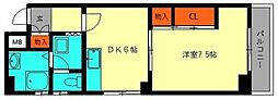 丸洋ビル 1DKの間取図画像