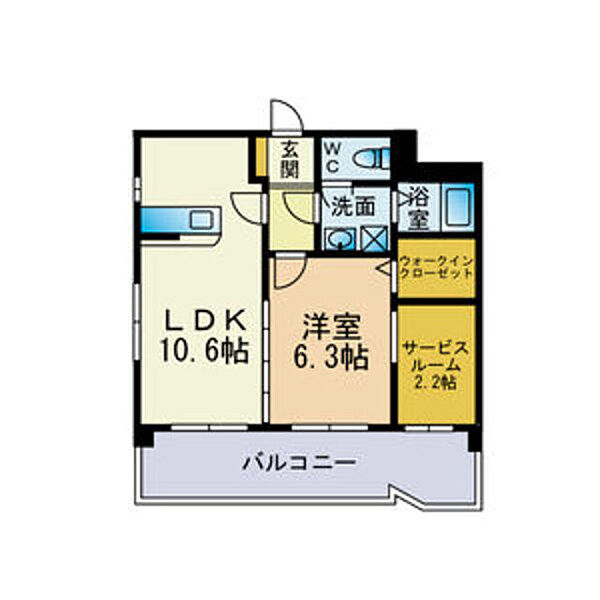 クラジューペール 306｜福岡県福岡市西区北原１丁目(賃貸マンション1LDK・3階・43.94㎡)の写真 その2