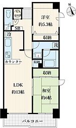 アミ浜田山 2LDKの間取図画像