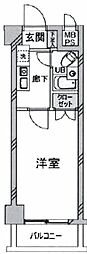 日神パレステージ三鷹 1Kの間取図画像