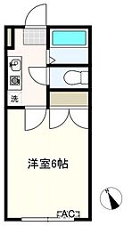 グリーンハイツ1番館 1Kの間取図画像