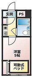 エバーリビングイン赤羽北 1Kの間取図画像