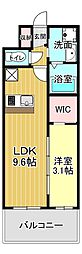 セレニテ東梅田アリエ 1LDKの間取図画像