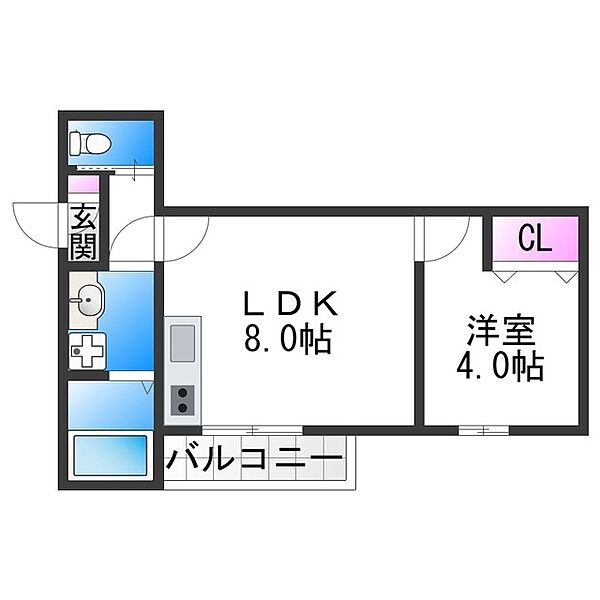 モアナ住吉 ｜大阪府大阪市住吉区住吉１丁目(賃貸アパート1LDK・1階・28.55㎡)の写真 その2