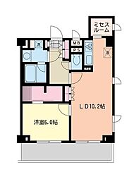 エスティメゾン代沢 1LDKの間取図画像