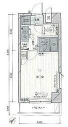 西武池袋線 椎名町駅 徒歩6分の賃貸マンション 3階1Kの間取り