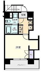 Pratique日本橋水天宮 4階1Kの間取り