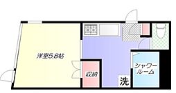 ポート・ヒルク赤塚 ワンルームの間取図画像