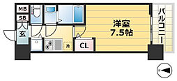 サムティ神戸ベニール 1Kの間取図画像