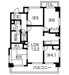 GROOVE神戸レジデンス 4LDKの間取図画像