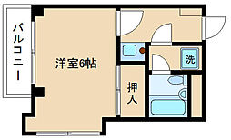 ワコー豊玉 1Kの間取図画像