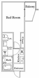 ソフィアエヌ子安町 1Kの間取図画像