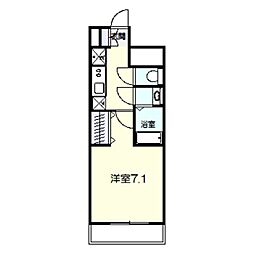 S-RESIDENCE堺市駅前 1Kの間取図画像