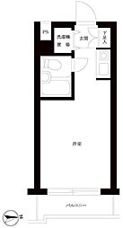 トップ武蔵新田1 ワンルームの間取図画像