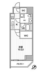 ALTERNA恵比寿 1Kの間取図画像
