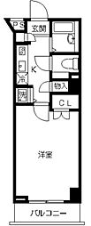 スカイコート蒲田7 1Kの間取図画像