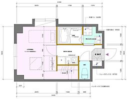 ストーク北新宿 ワンルームの間取図画像