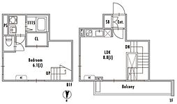 GRANPASEO 阿佐ヶ谷II 1LDKの間取図画像