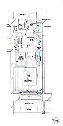 メインステージ川崎ウエスト 1Kの間取図画像
