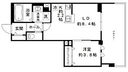 Persimmon 1LDKの間取図画像