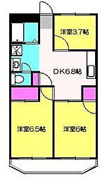 みたけ台ハイツ 3DKの間取図画像