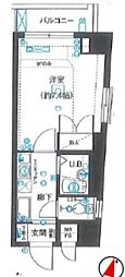 ロイヤルアメニティー巣鴨 1Kの間取図画像